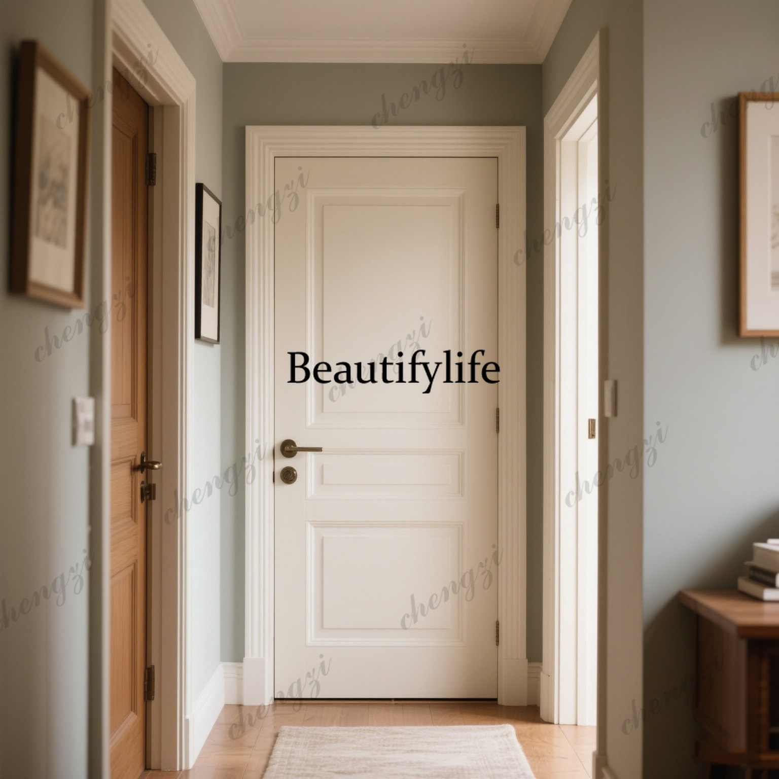 Interior Design Office Space - Z138 Customization Vintage Wooden Interior Doors
