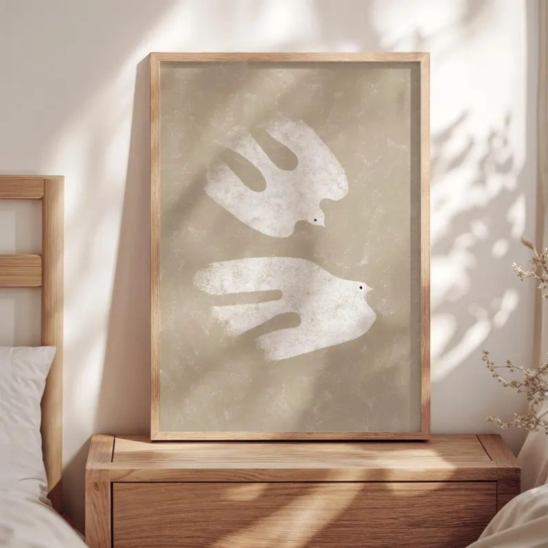 Minimalist Picasso Dove Peace  - đánh giá và giá Interior Design Drawing