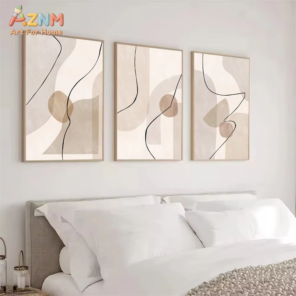 Abstract Beige Geometry Line W - đánh giá và giá Interior Design Drawing