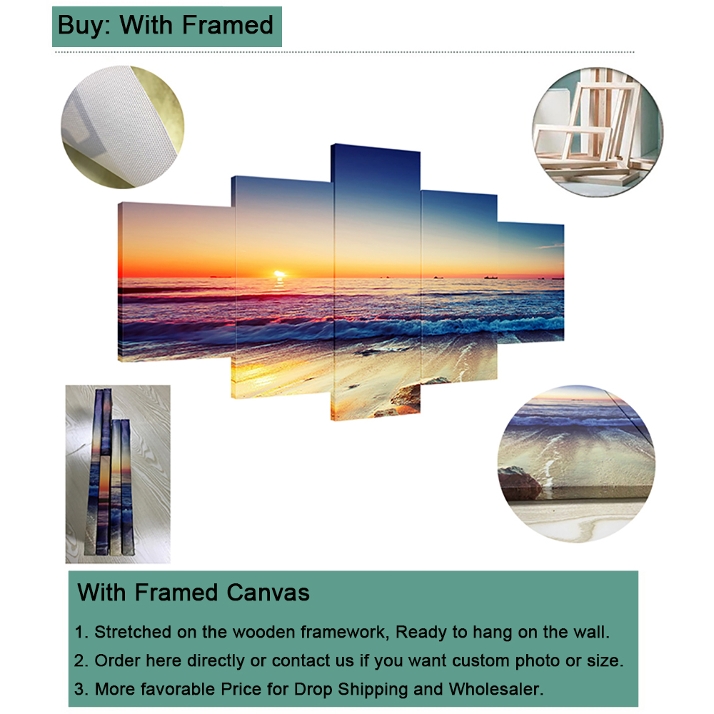 5 Pieces Canvas Wall Arts Post - đánh giá và giá Interior Design Drawing