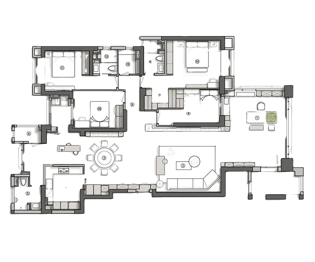 Sanhai House Plans Interior De - đánh giá và giá Interior Design Drawing