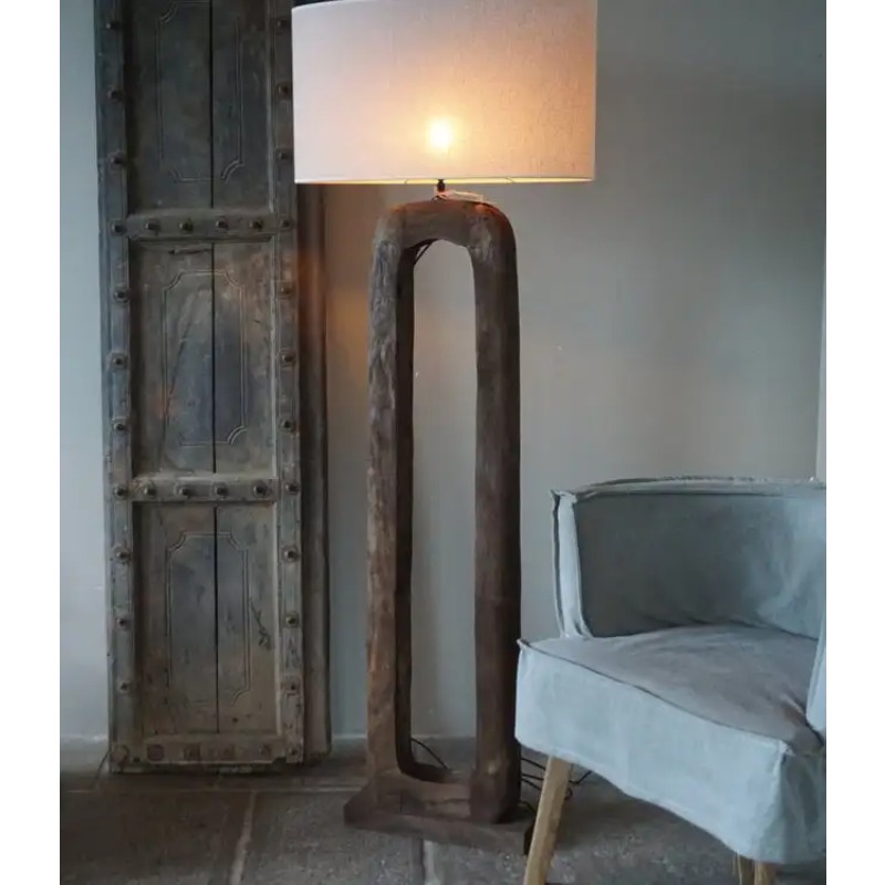 Brown Wooden Floor Lamp Wooden - đánh giá và giá Interior Design Office Space