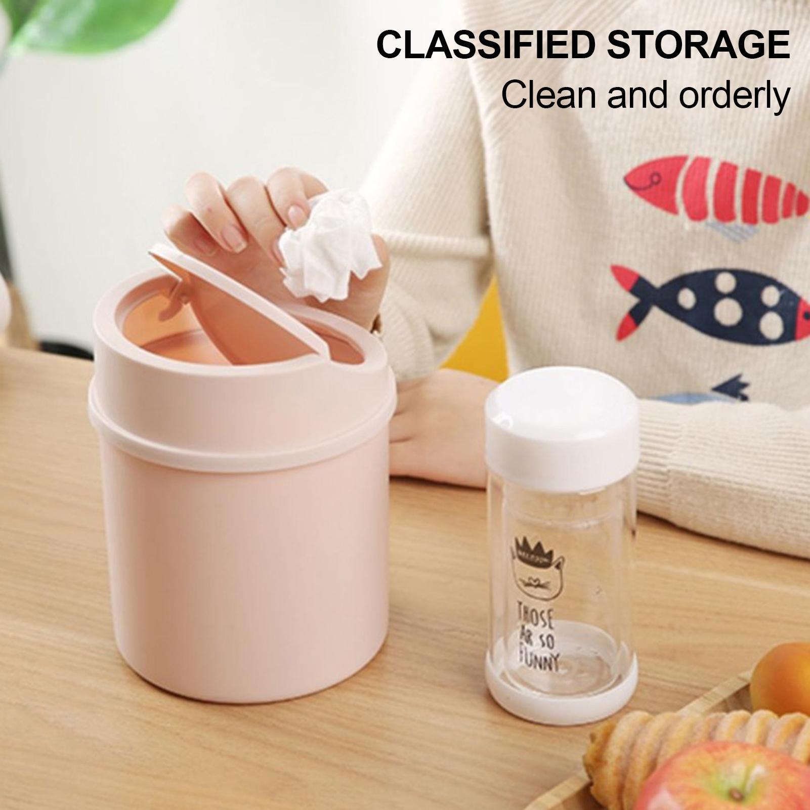 1pc Mini Plastic Desktop Trash - đánh giá và giá Interior Design Office Space