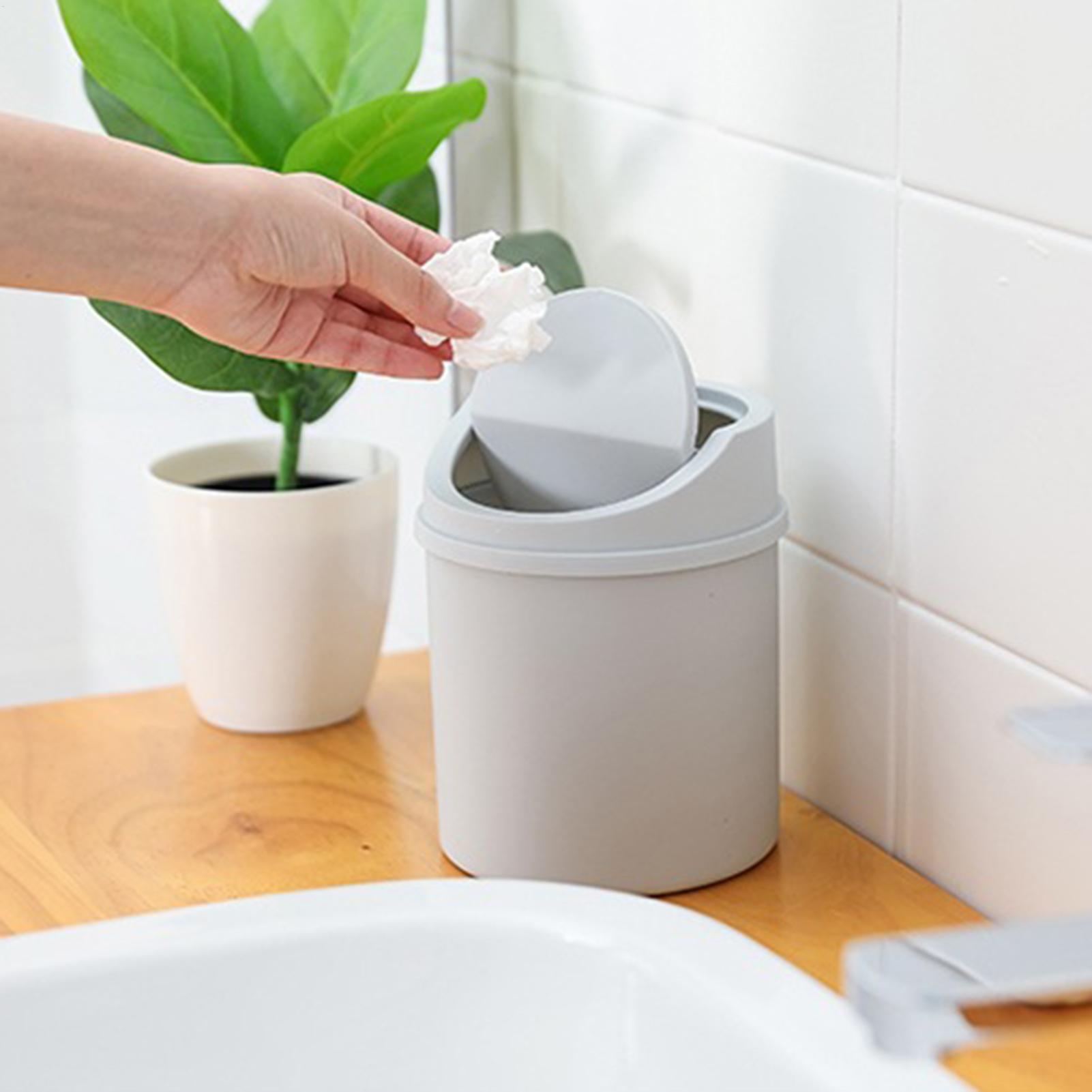 1pc Mini Plastic Desktop Trash - đánh giá và giá Interior Design Office Space